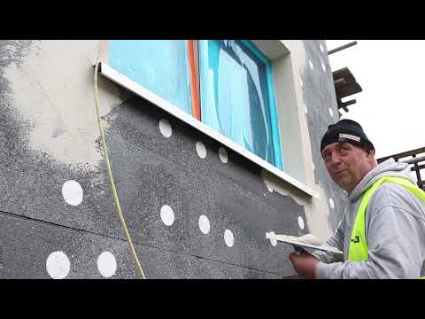 Application and installation of an external wall insulation system