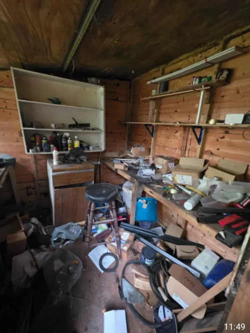 House and Garage Clearance Buildings and Trust (1) House and garage clearance by Sharna and Buildings and Trust October 2025 before